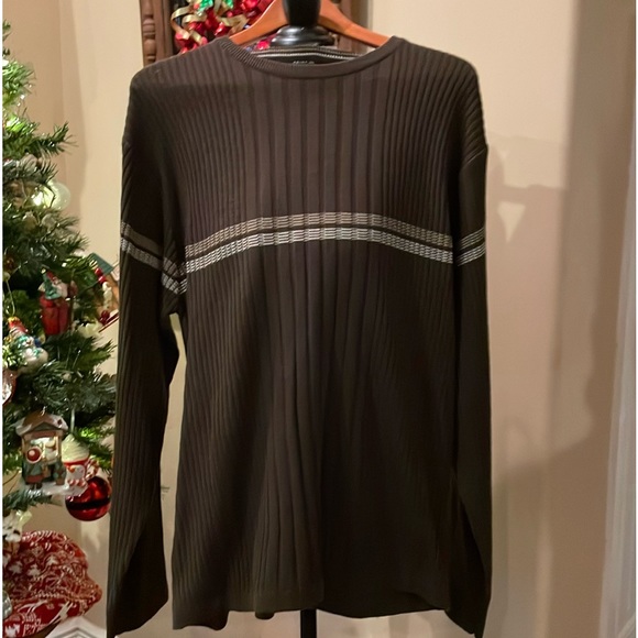 POINT•X MENS XL CREW-NECK Sweater Colors shades of Browns NEW NEVER WORN - Picture 2 of 15